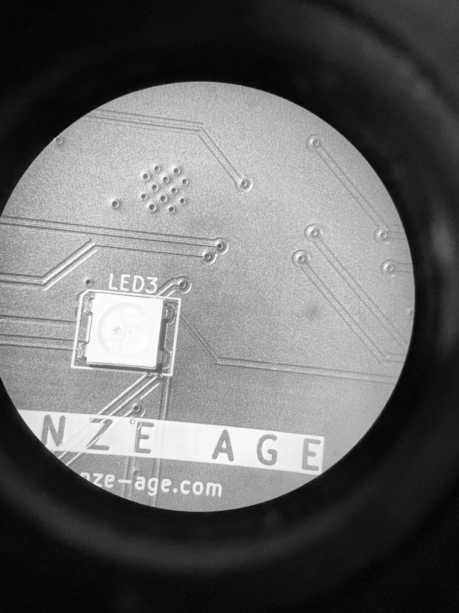 The Bronze Age PCB on the bench