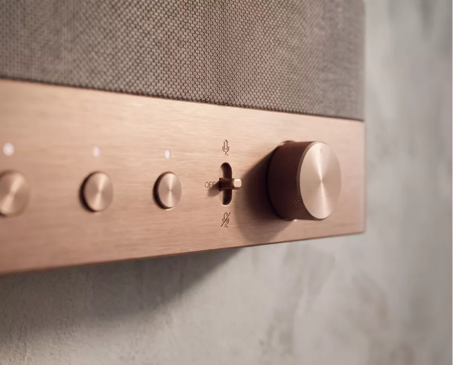 The Radio's physical microphone switch, set to off